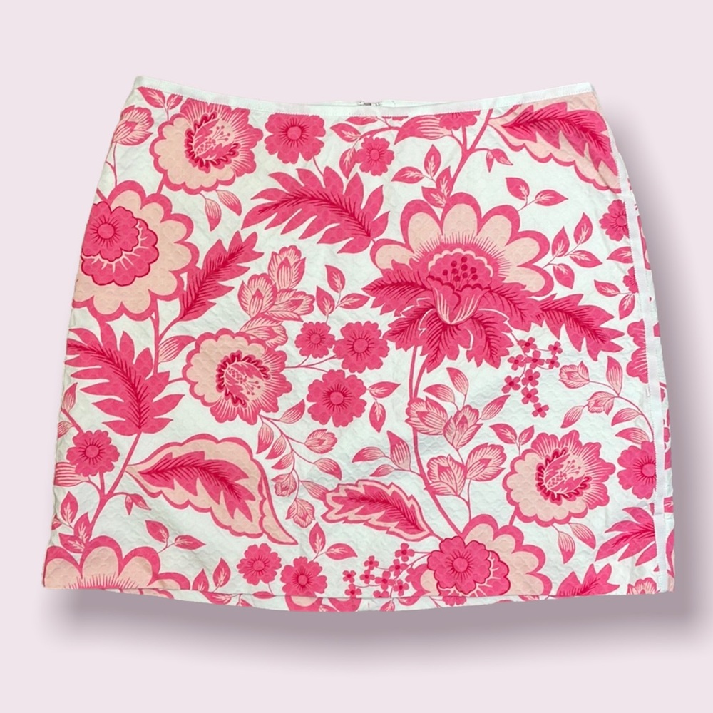 Southern Tide Pink Island Floral Reese Mini Skirt